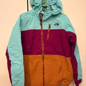 The North Face Teal and Orange Outdoor Jacket
